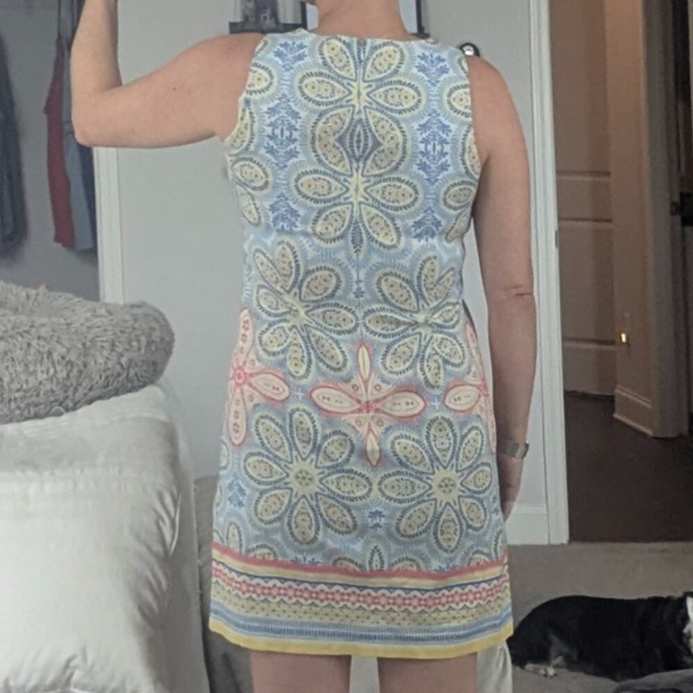 London Times Bright Summer A-Line Dress size 8 - Picture 8 of 8